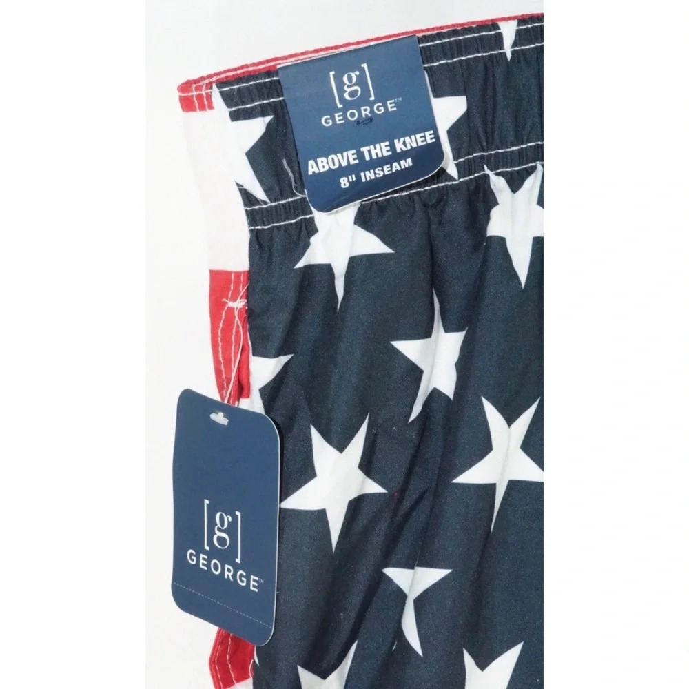 American Flag Patriot Print Board Shorts XXXL 50 - Picture 7 of 7